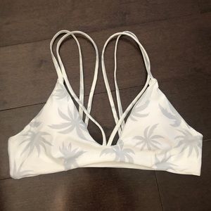 * NEW * palm tree bikini TOP / size small - medium